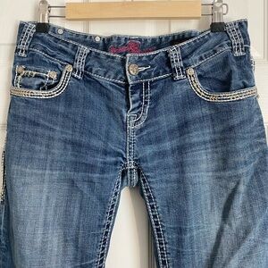 Rock & Roll Cowgirl Dark Blue Boot Cut Jeans